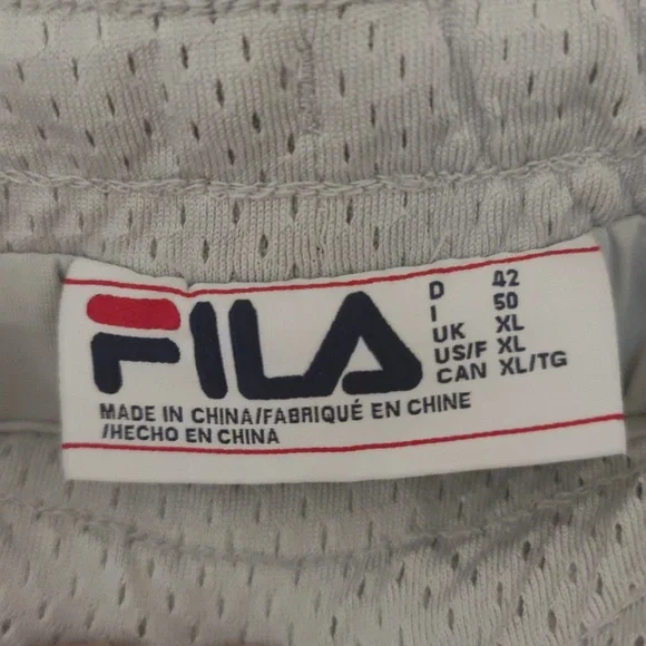 Fila Grey and muted Turquoise Track Pants - Picture 3 of 5